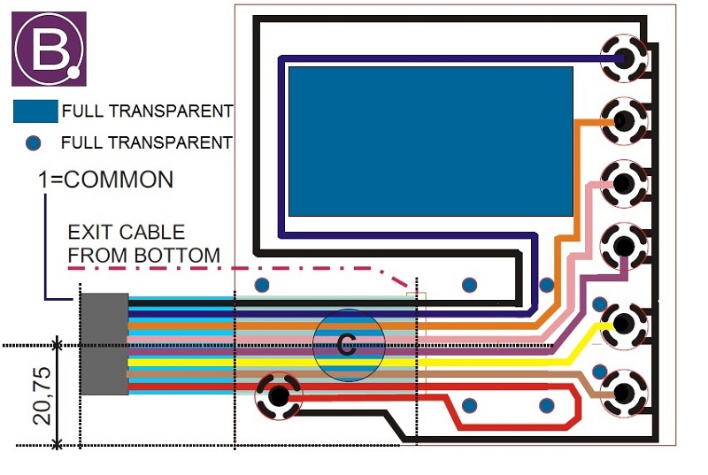 TYPICAL MEMBRANE KEYPAD WIRING DIAGRAM